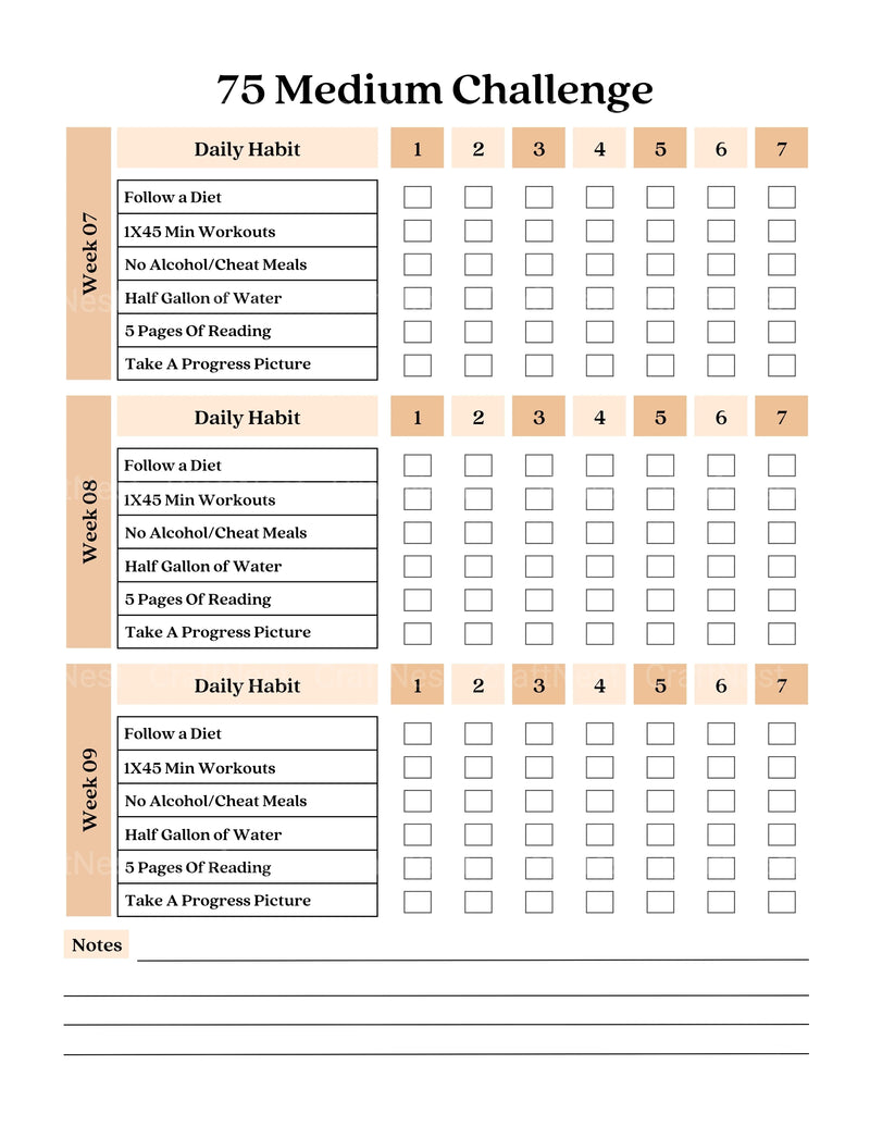 Medium Challenge Tracker: Stay Organized and Motivated - CraftNest - Digital Crafting and Art