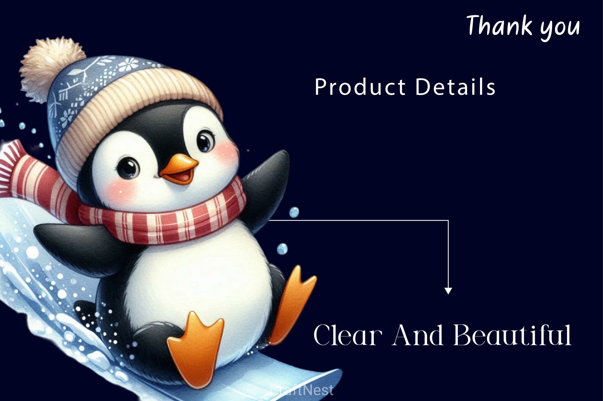 Ice Penguin Clipart Bundle 2 - CraftNest - Digital Crafting and Art