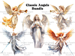 Classic Angels Clipart - CraftNest