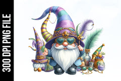 Mardi Gras Gnome Clipart Bundle 1 - CraftNest - Digital Crafting and Art