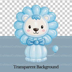Balloon Animals Blue Clipart Bundle - CraftNest - Digital Crafting and Art