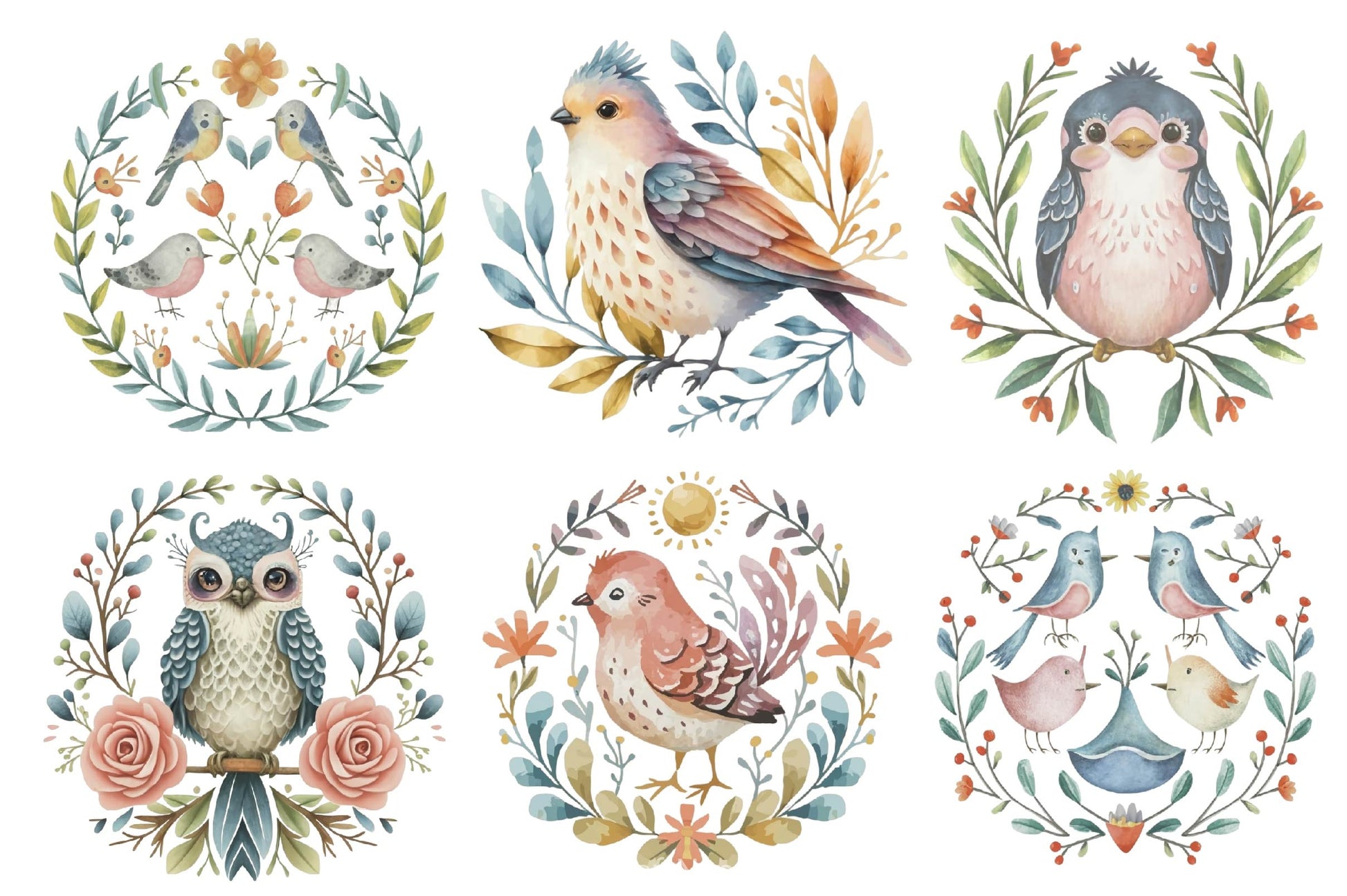 Birds Clipart Bundle - CraftNest - Digital Crafting and Art