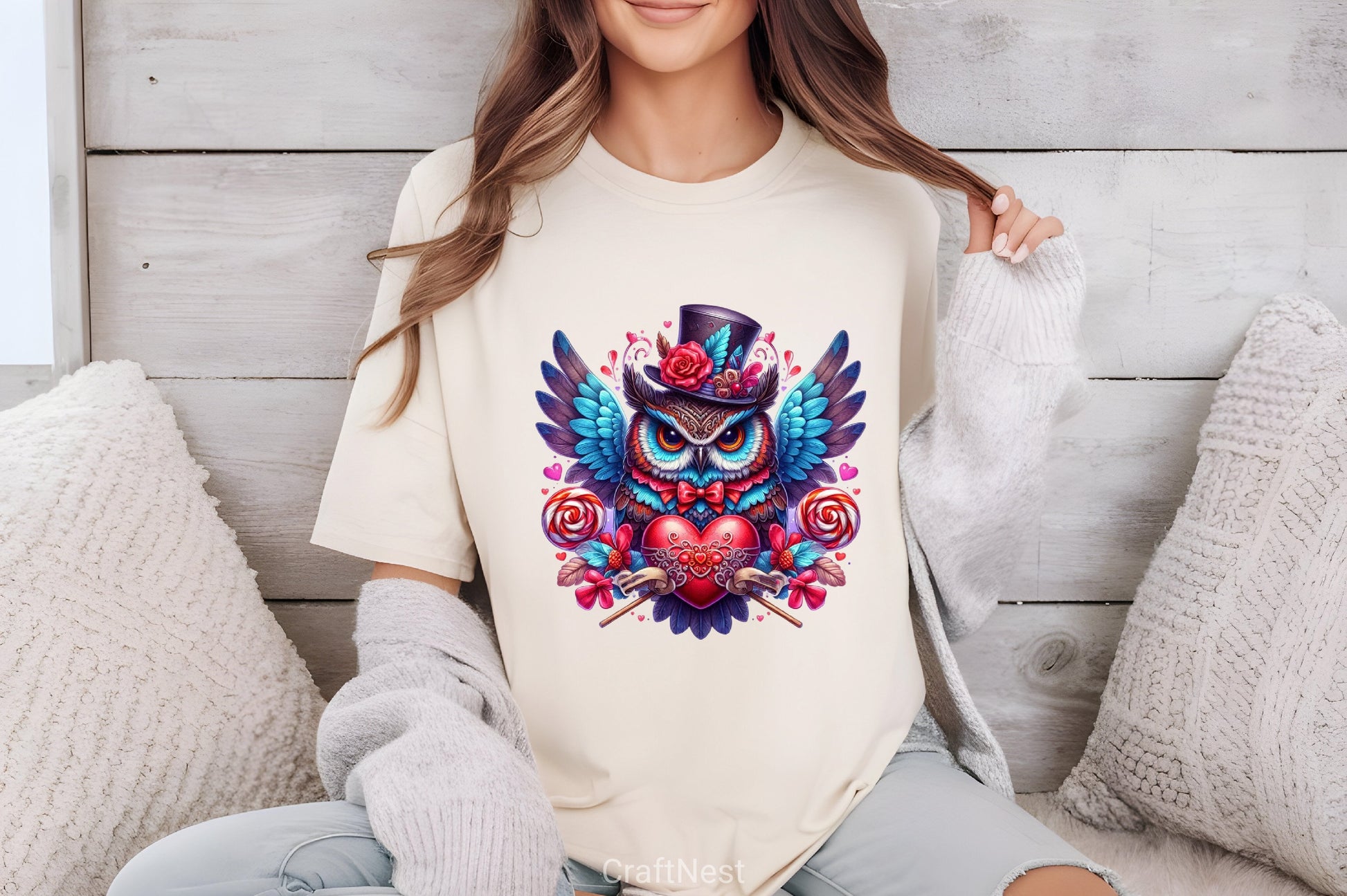 Valentine Owl Clipart Bundle 2 - CraftNest - Digital Crafting and Art