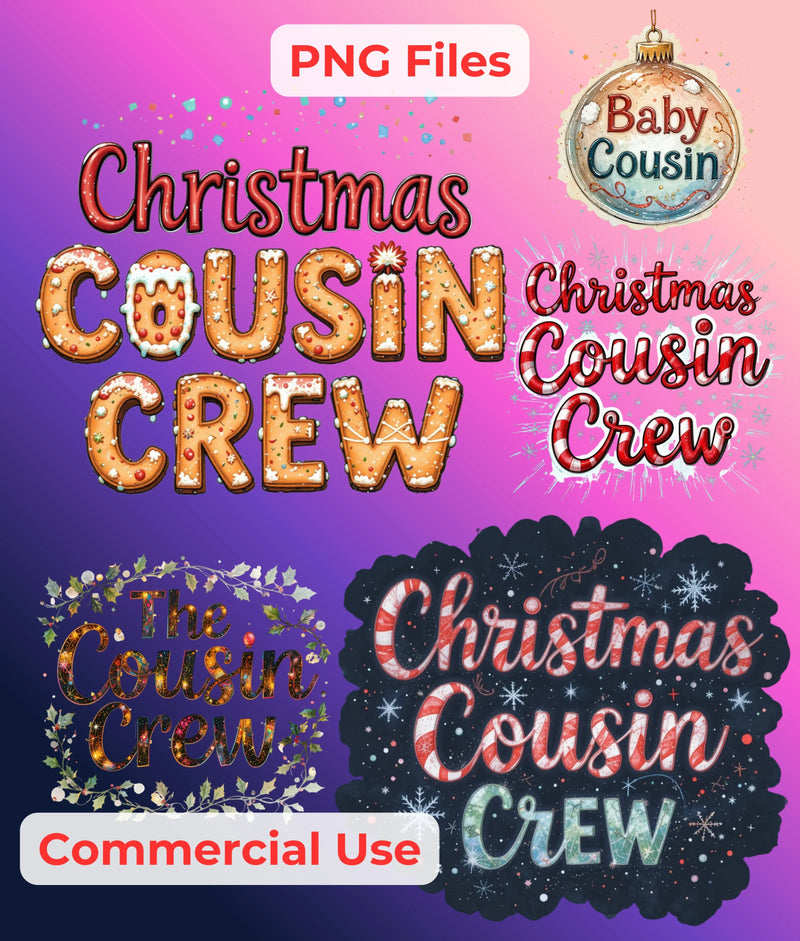 Cousin Crew Christmas Clipart Bundle - CraftNest - Digital Crafting and Art