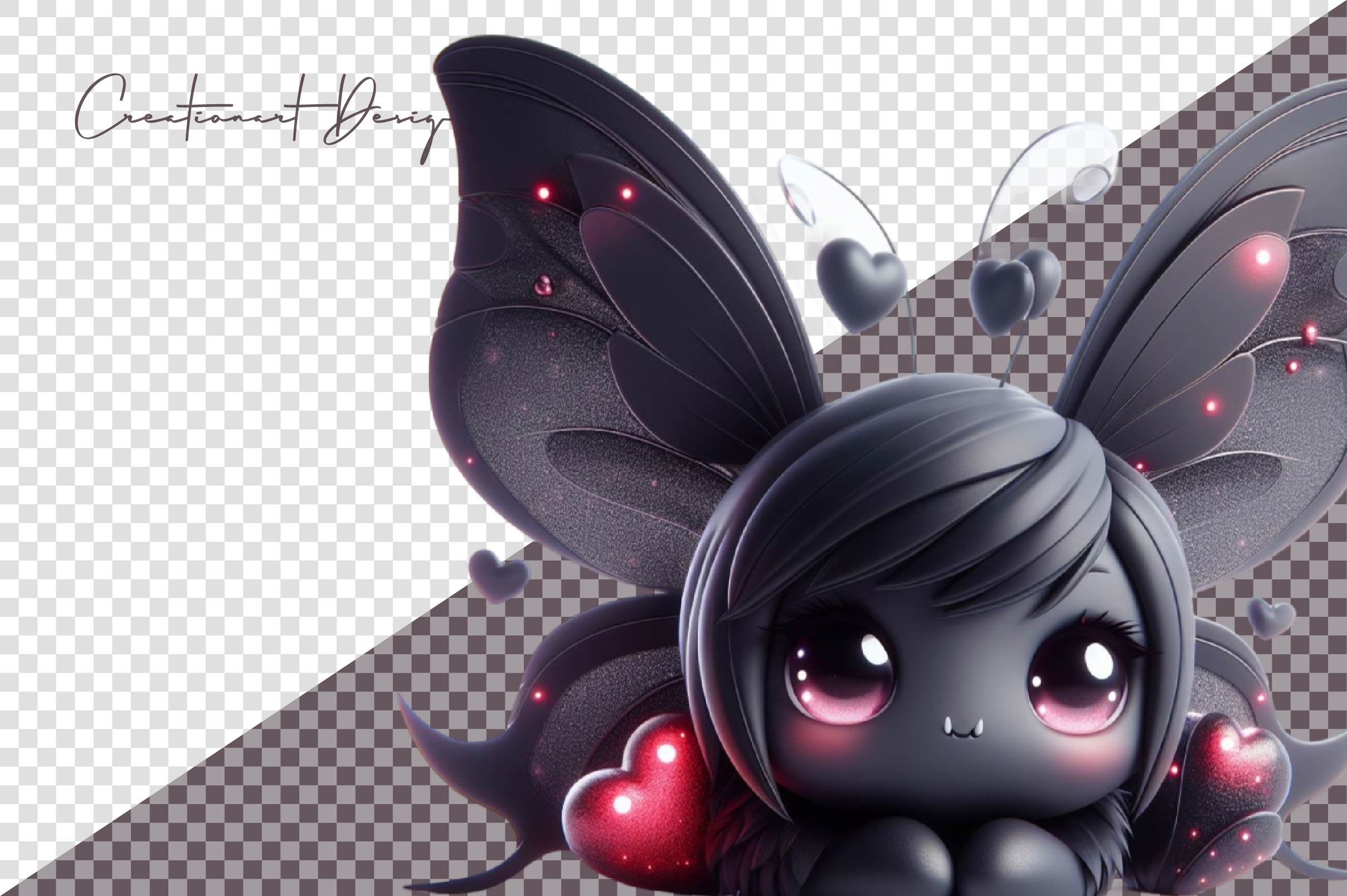 Cute Dark Butterfly Clipart Bundle - CraftNest - Digital Crafting and Art