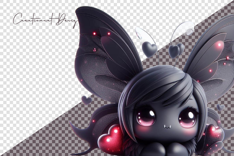 Cute Dark Butterfly Clipart Bundle - CraftNest - Digital Crafting and Art