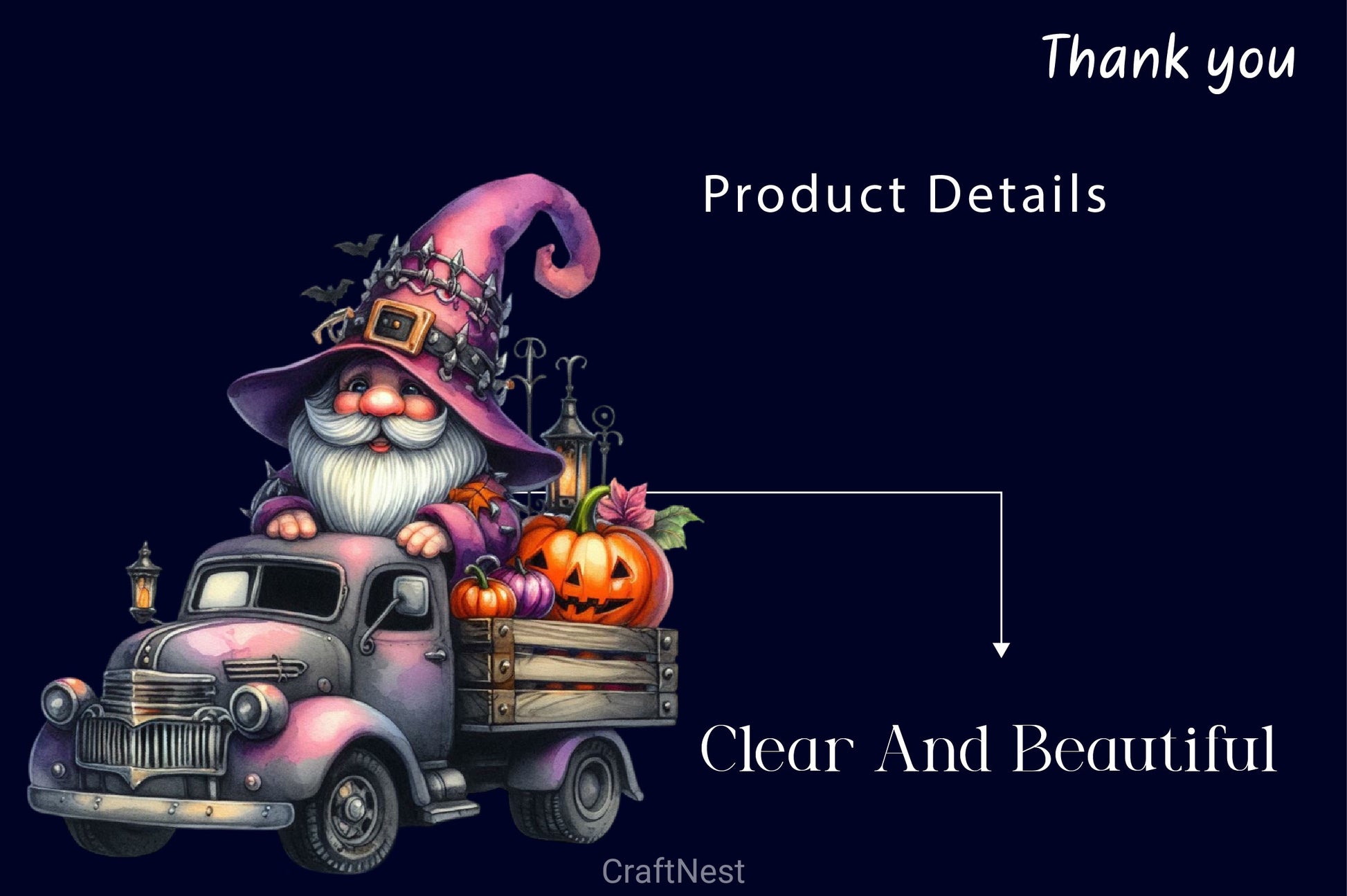 Gothic Halloween Gnome Clipart Bundle 2 - CraftNest - Digital Crafting and Art