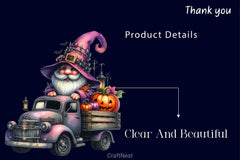 Gothic Halloween Gnome Clipart Bundle 2 - CraftNest - Digital Crafting and Art