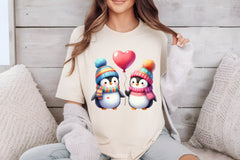 Valentine Penguins Clipart Bundle - CraftNest - Digital Crafting and Art