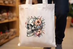 Floral Skulls Clipart Bundle - CraftNest - Digital Crafting and Art