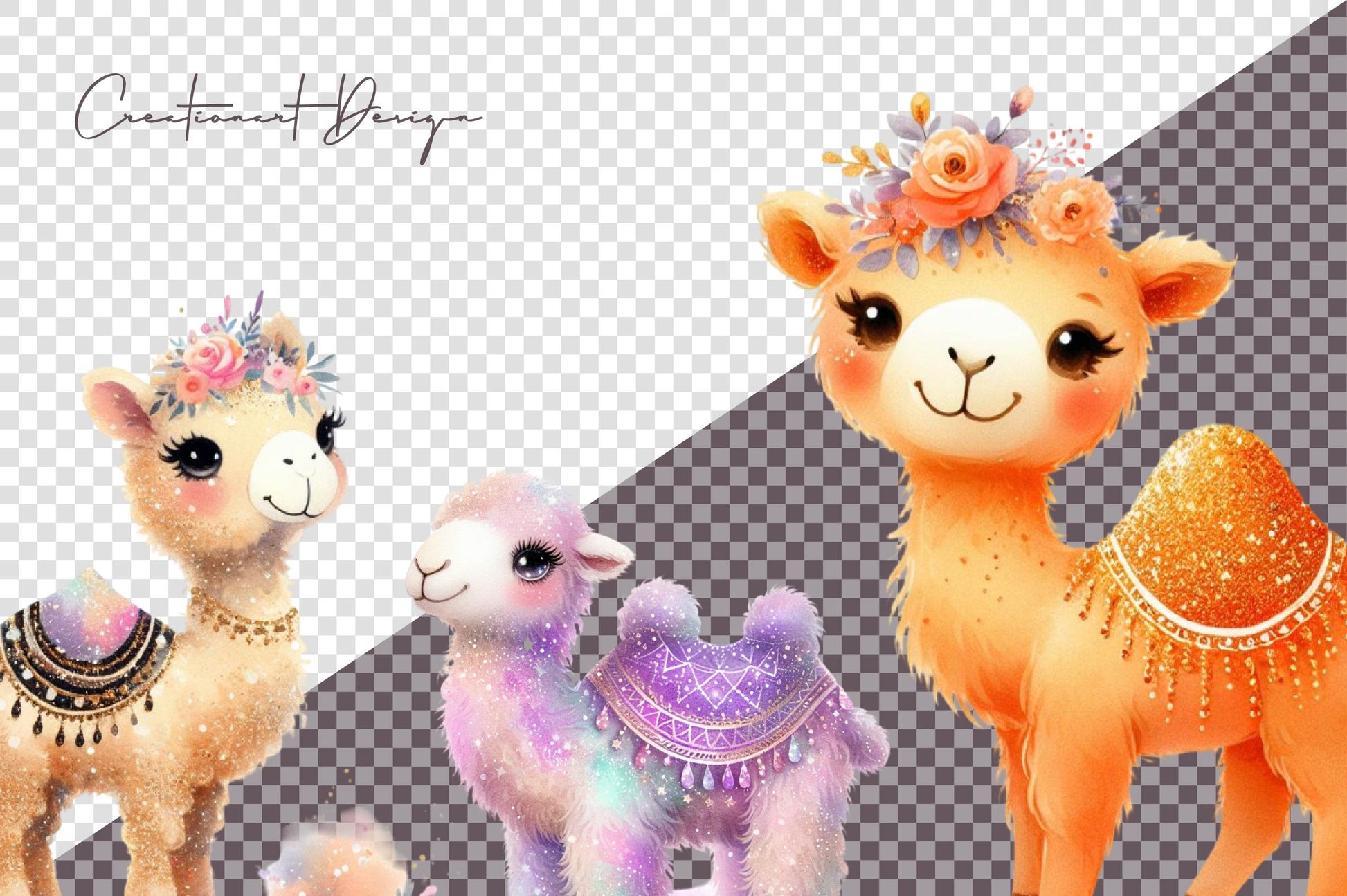 Glitter Camel Clipart Bundle - CraftNest - Digital Crafting and Art