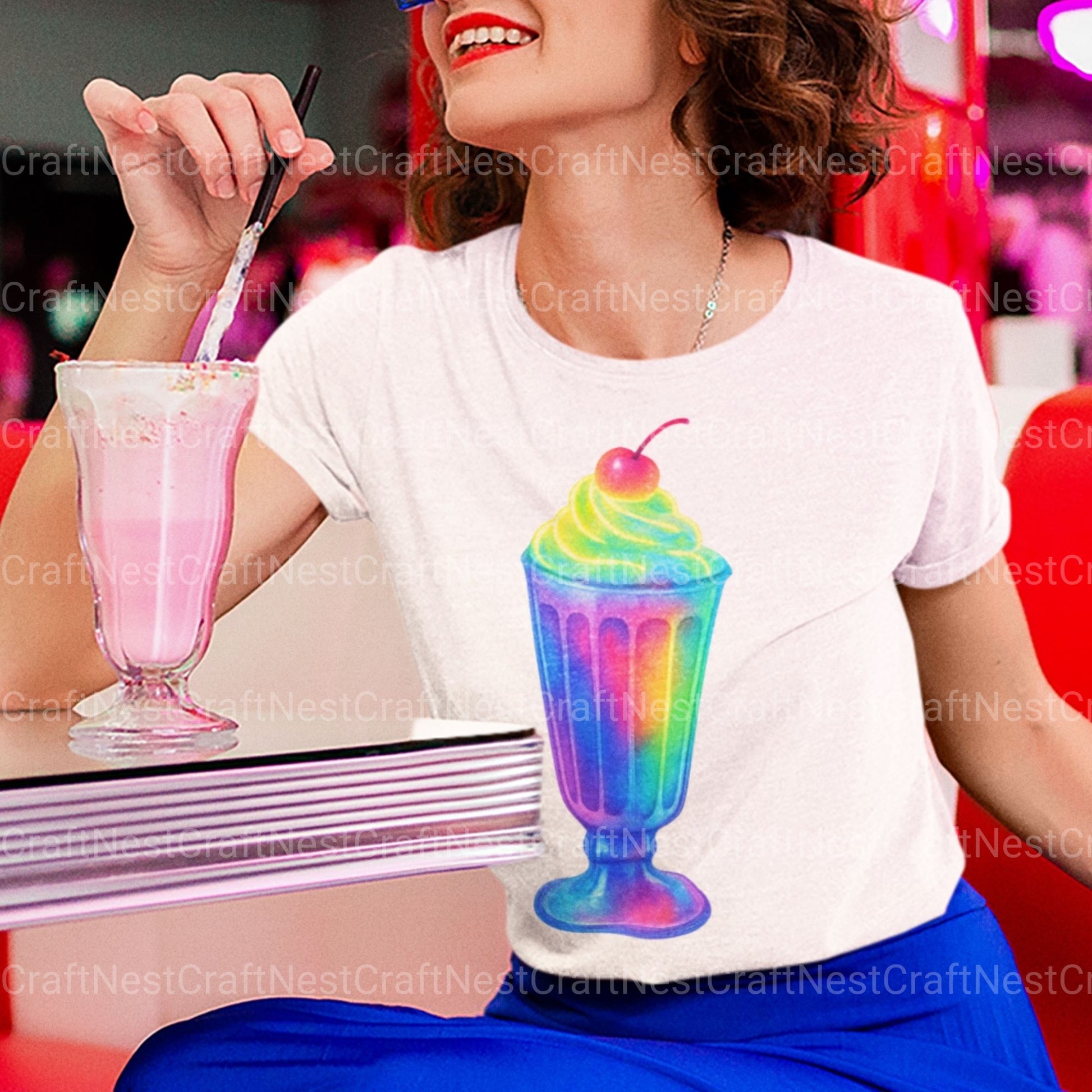 Neon Retro 3 Clipart Bundle - CraftNest - Digital Crafting and Art