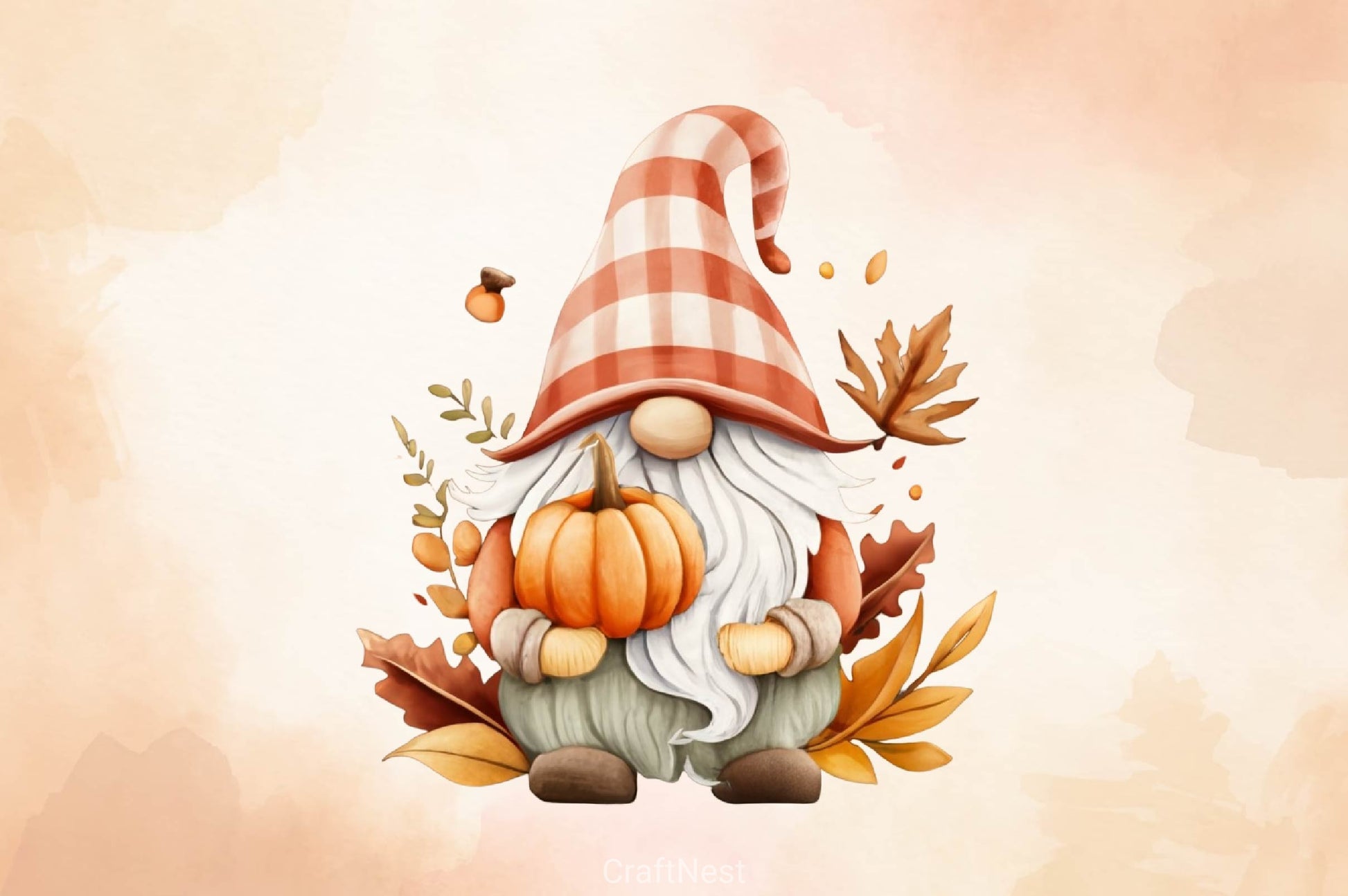 Autumn Gnome Clipart Bundle 3 - CraftNest - Digital Crafting and Art