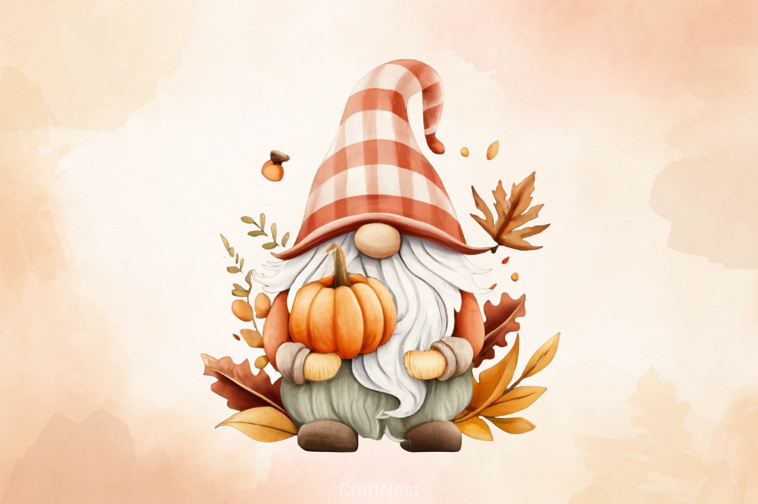 Autumn Gnome Clipart Bundle 3 - CraftNest - Digital Crafting and Art