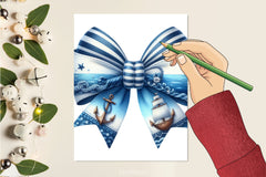 Blue Bows Clipart Bundle - CraftNest - Digital Crafting and Art