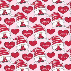 Valentines Day Gnome Seamless Digital Paper - CraftNest - Digital Crafting and Art