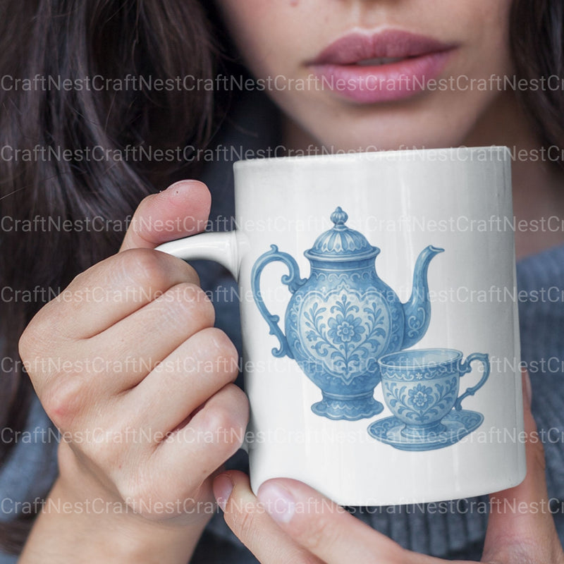 Tea Sets Clipart Bundle - CraftNest - Digital Crafting and Art