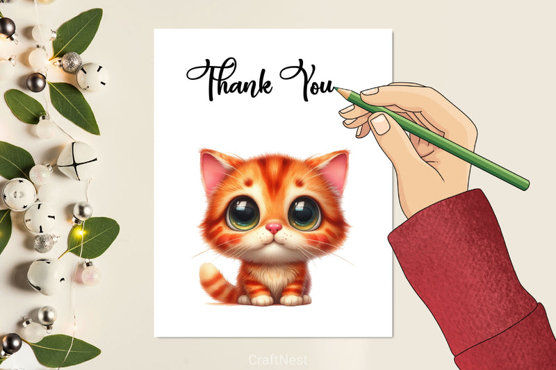 Funny Orange Cat Clipart Bundle - CraftNest - Digital Crafting and Art