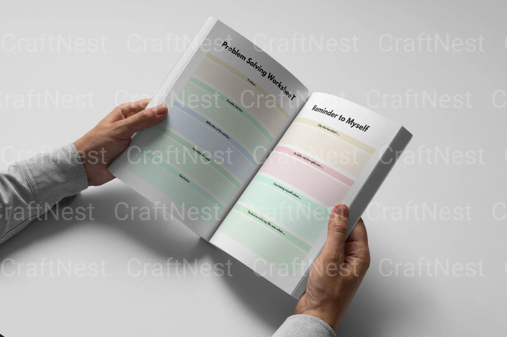 Mental Health Planner for Improved Well-being - CraftNest - Digital Crafting and Art