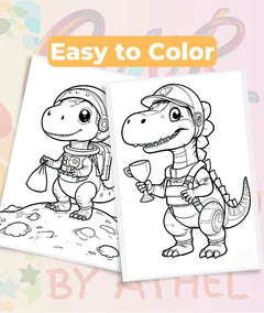 Dinosaur Coloring Books Bundle - CraftNest - Digital Crafting and Art