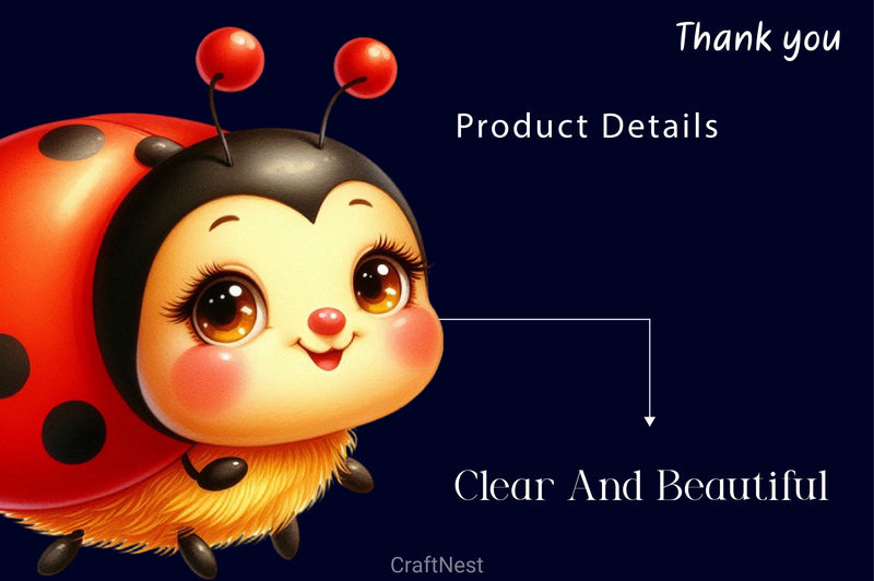 Funny Ladybug Clipart Bundle 6 - CraftNest - Digital Crafting and Art