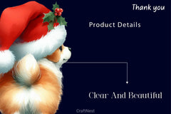 Funny Christmas Dog From Behind Clipart Bundle 2 - CraftNest - Digital Crafting and Art