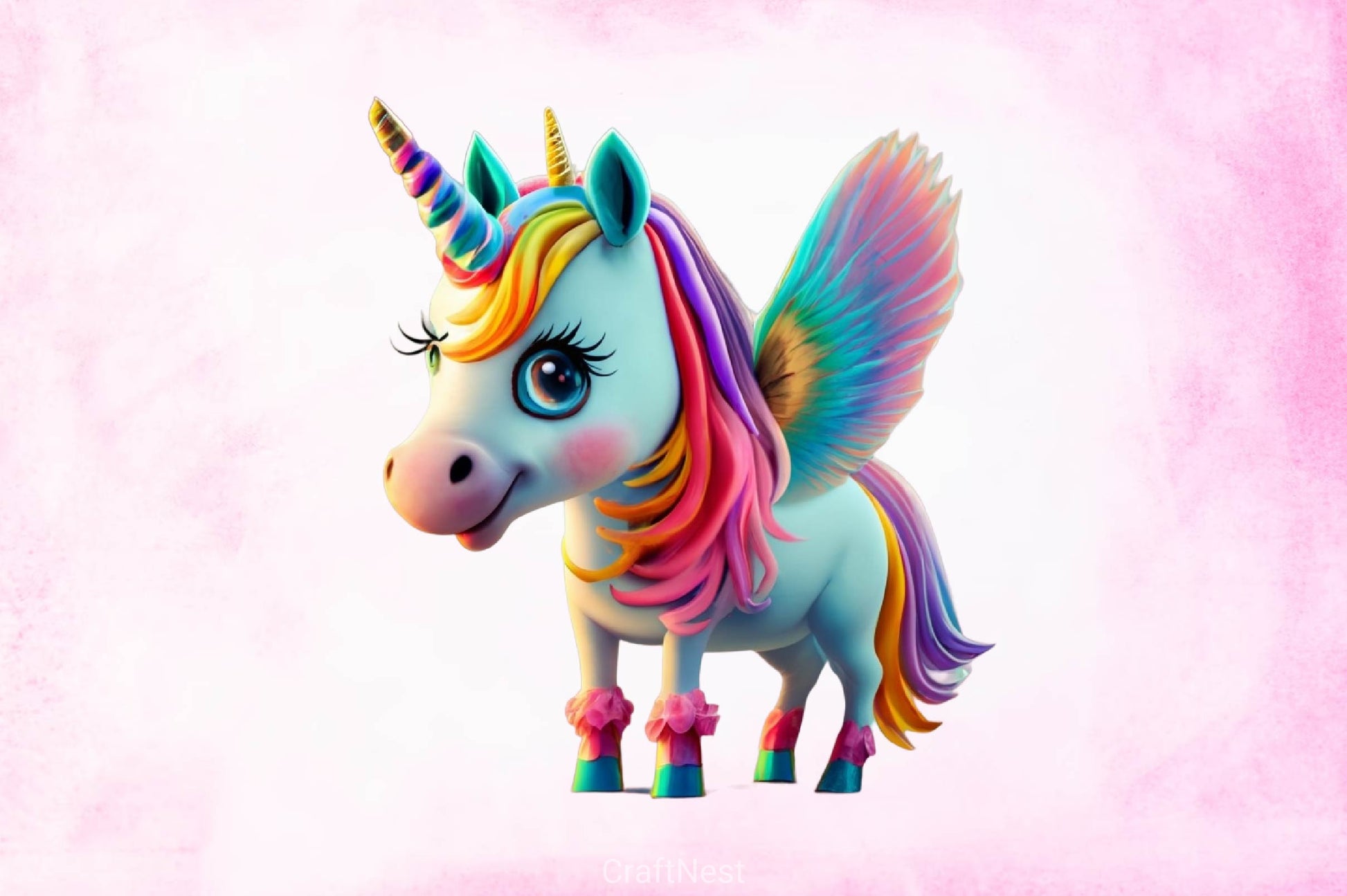 Cute Unicorn Baby Clipart Bundle - CraftNest - Digital Crafting and Art