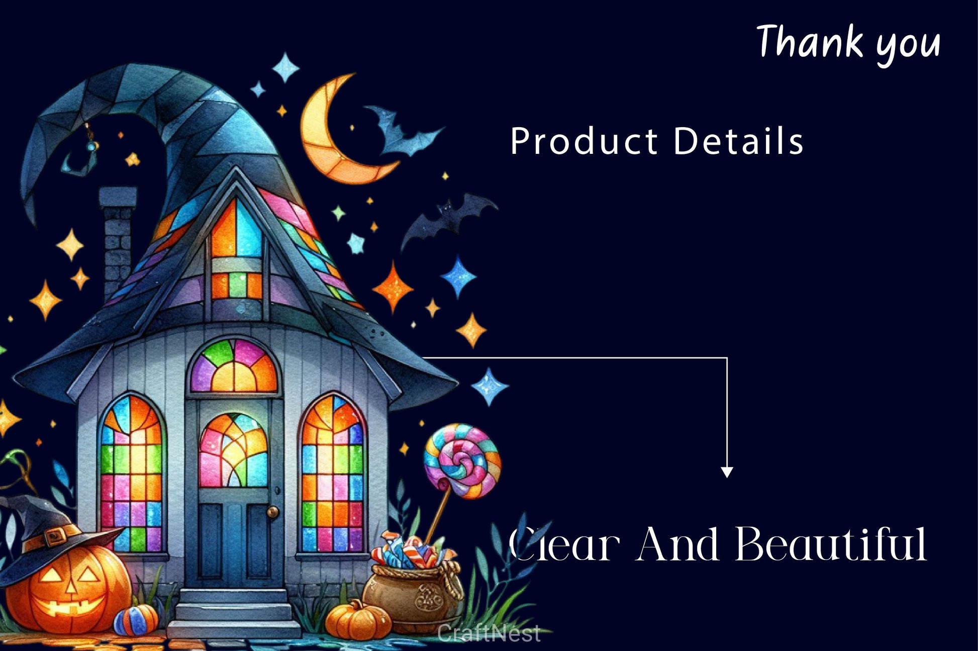 Fairy Halloween Witch House Clipart Bundle - CraftNest - Digital Crafting and Art