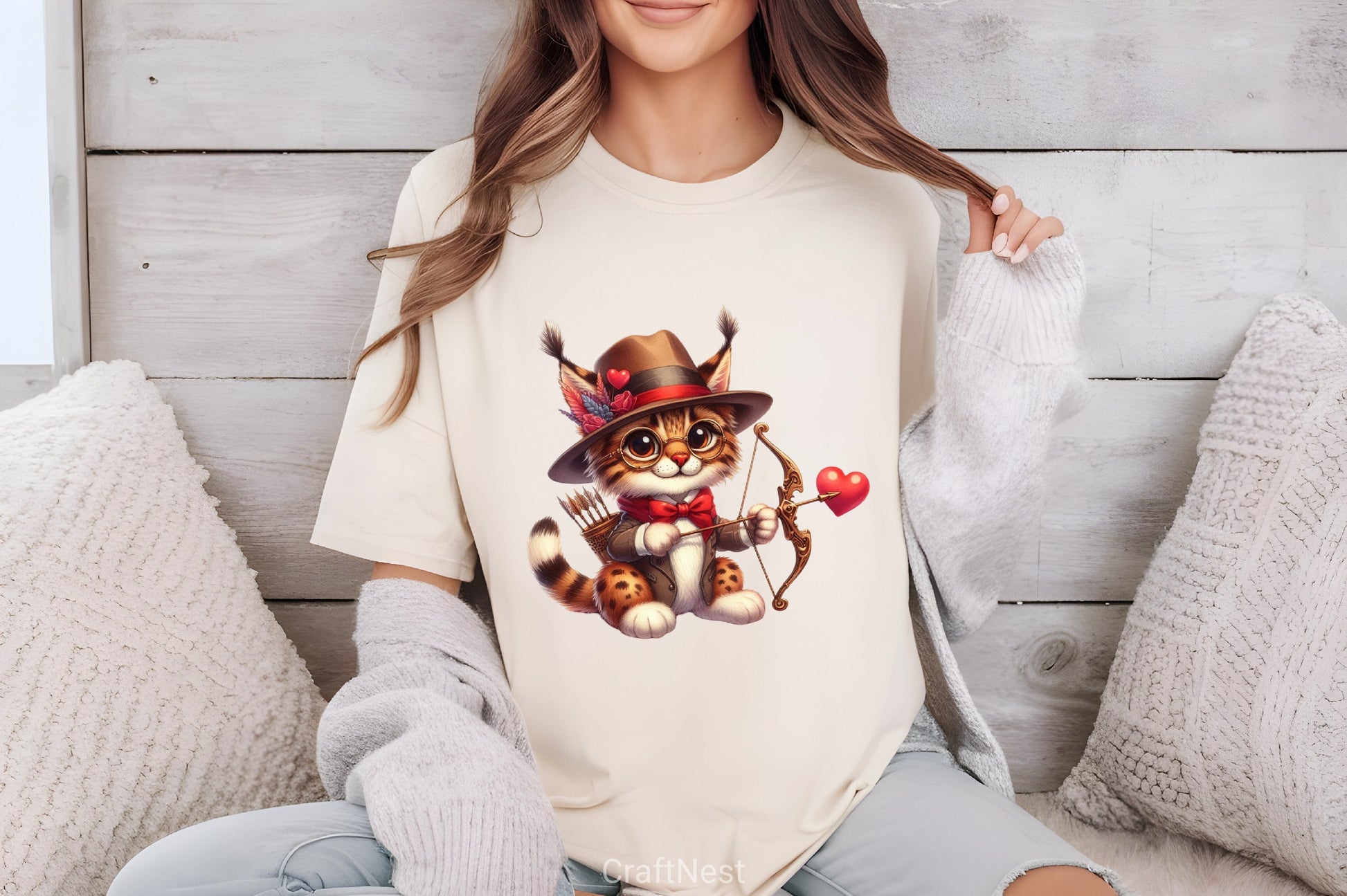 Valentine's Day Lynx Clipart Bundle - CraftNest - Digital Crafting and Art