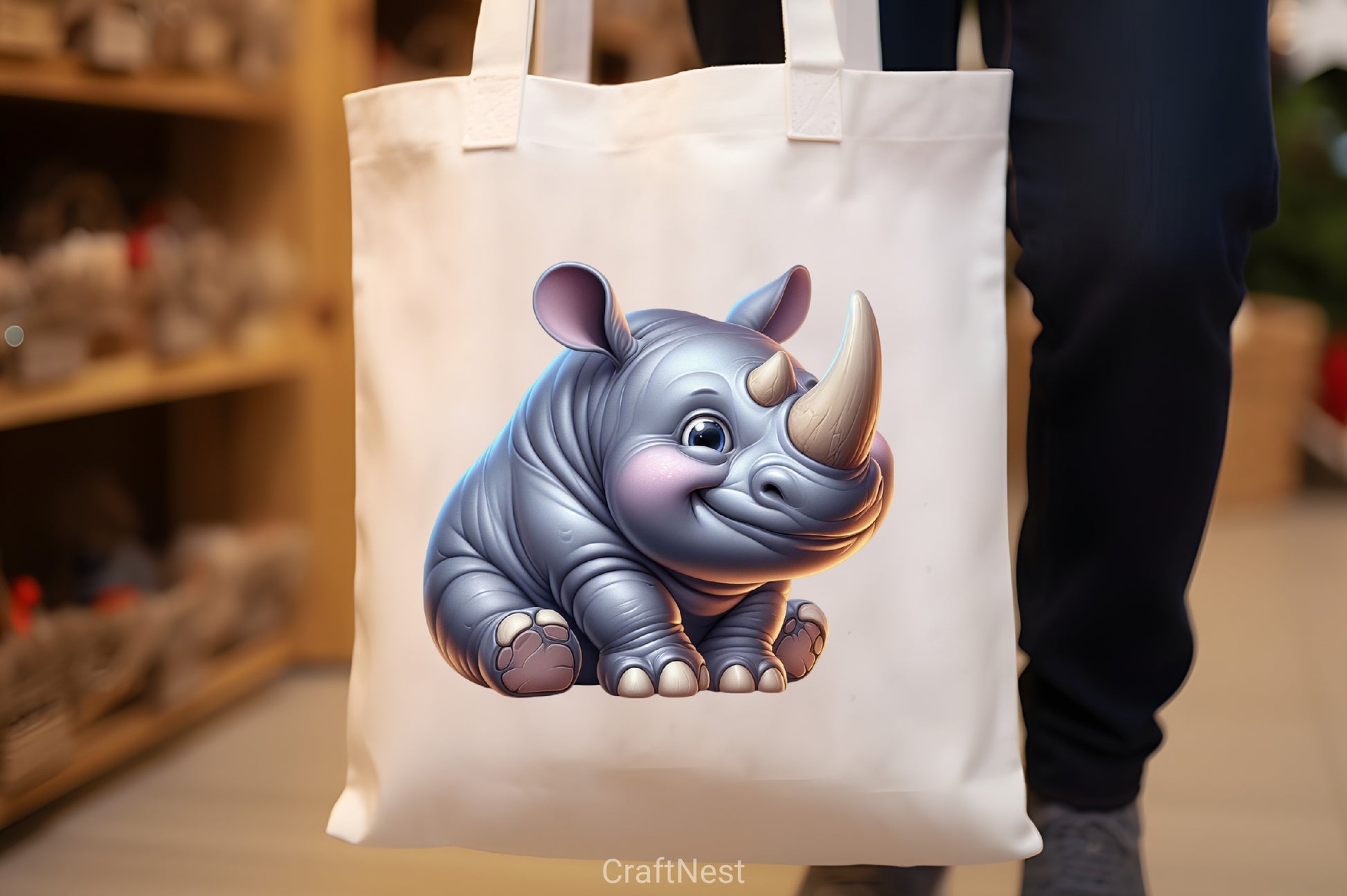 Cute Rhino Clipart Bundle - CraftNest - Digital Crafting and Art