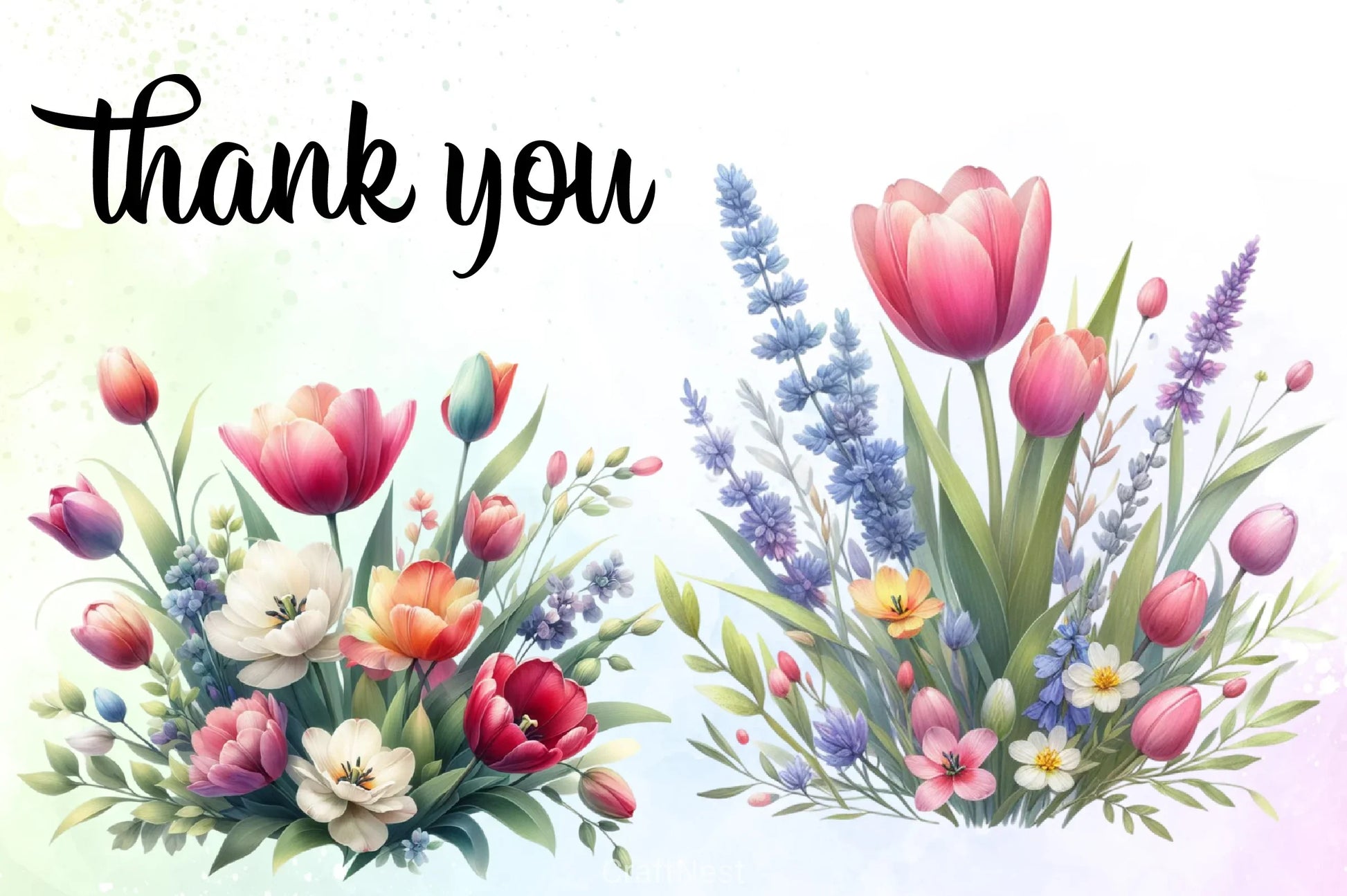 Spring Tulip Clipart Bundle 3 - CraftNest - Digital Crafting and Art