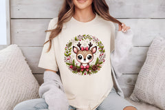 Christmas Reindeer Wreath Clipart Bundle - CraftNest - Digital Crafting and Art