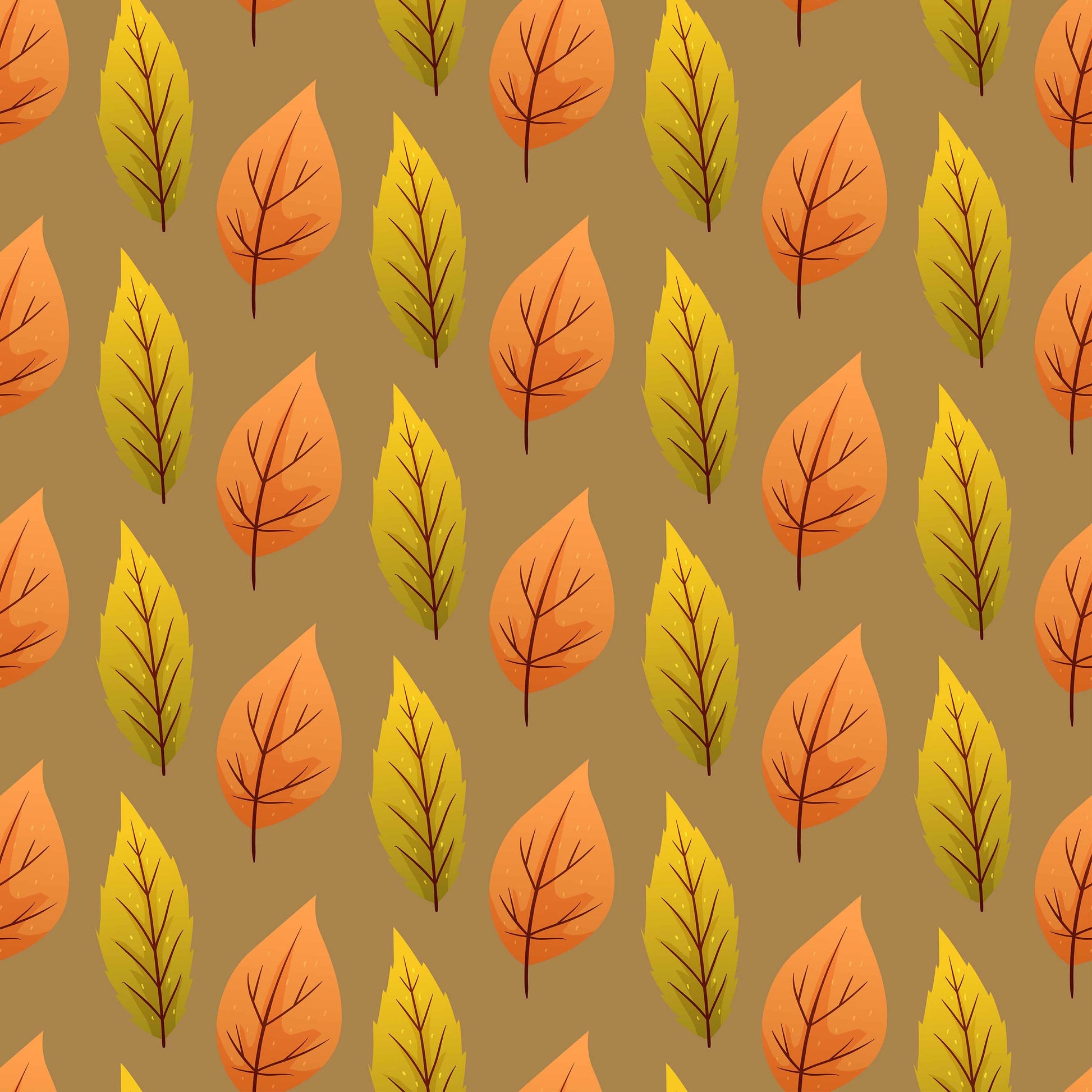 Fall Leaves Seamless Digital Paper - CraftNest - Digital Crafting and Art