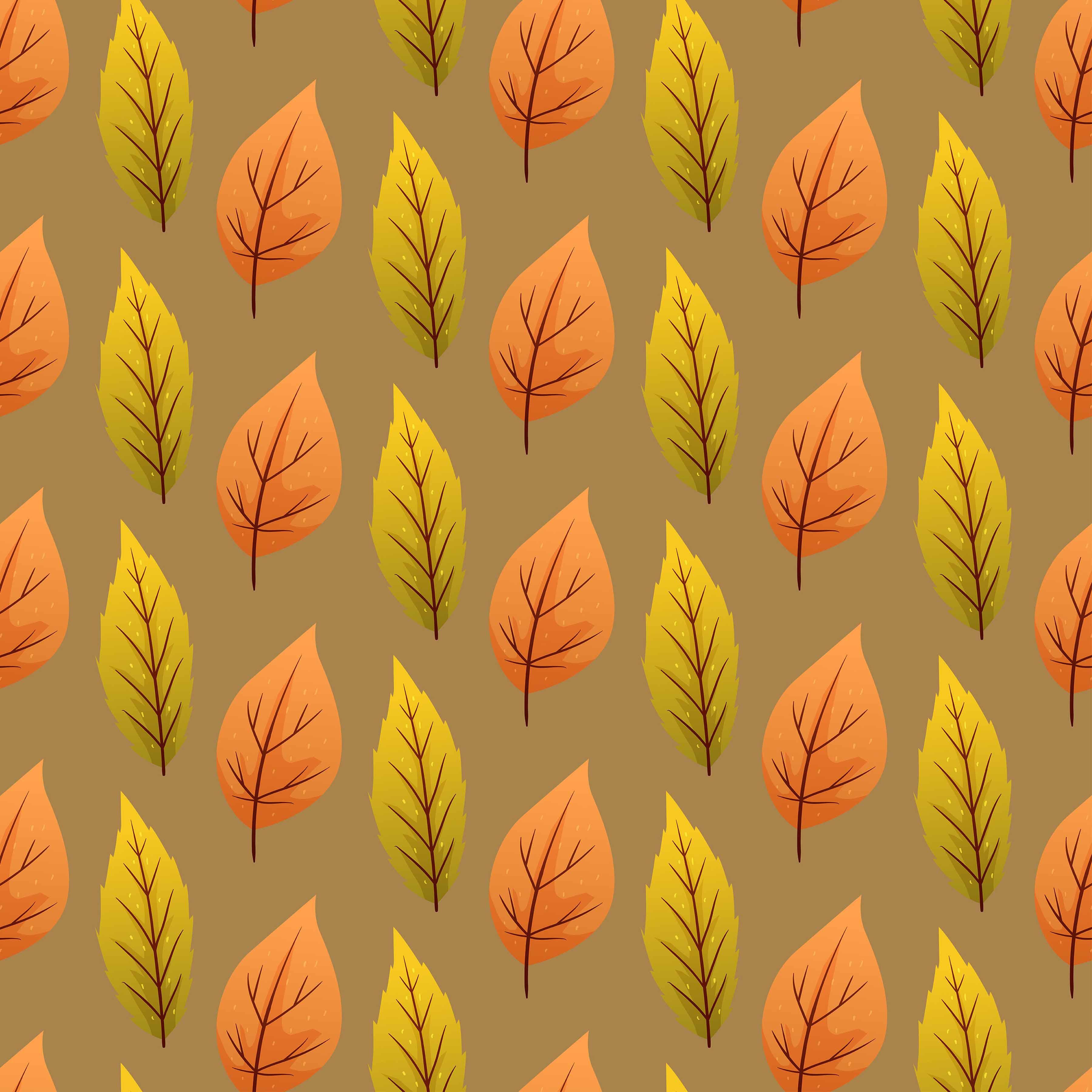 Fall Leaves Seamless Digital Paper - CraftNest - Digital Crafting and Art