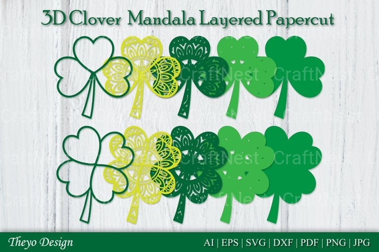 Clover Mandala SVG Bundle
