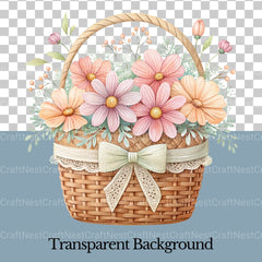 Flower Baskets Clipart Bundle - CraftNest - Digital Crafting and Art