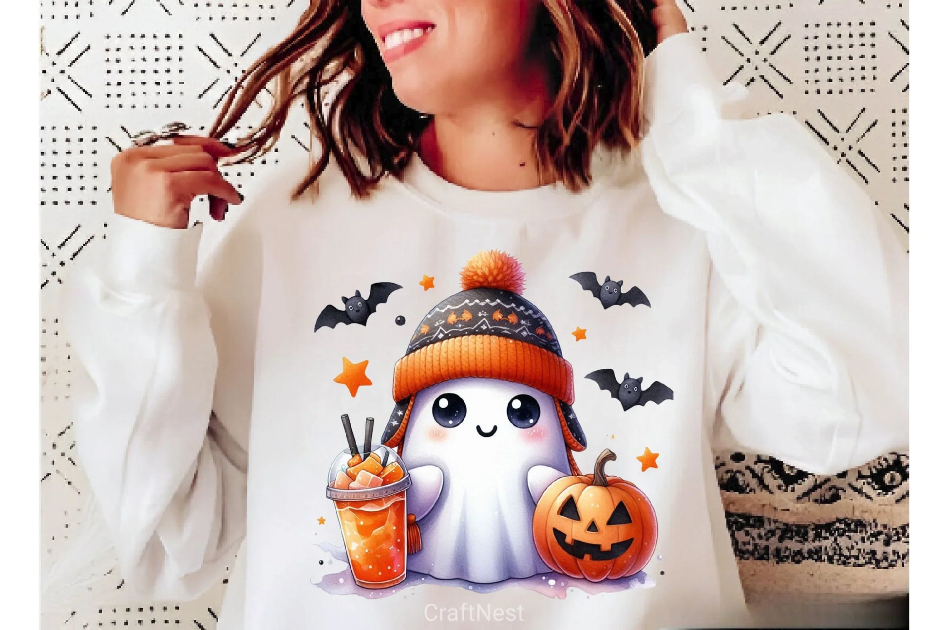 Cute Ghost Cute Halloween Clipart Bundle 6 - CraftNest - Digital Crafting and Art