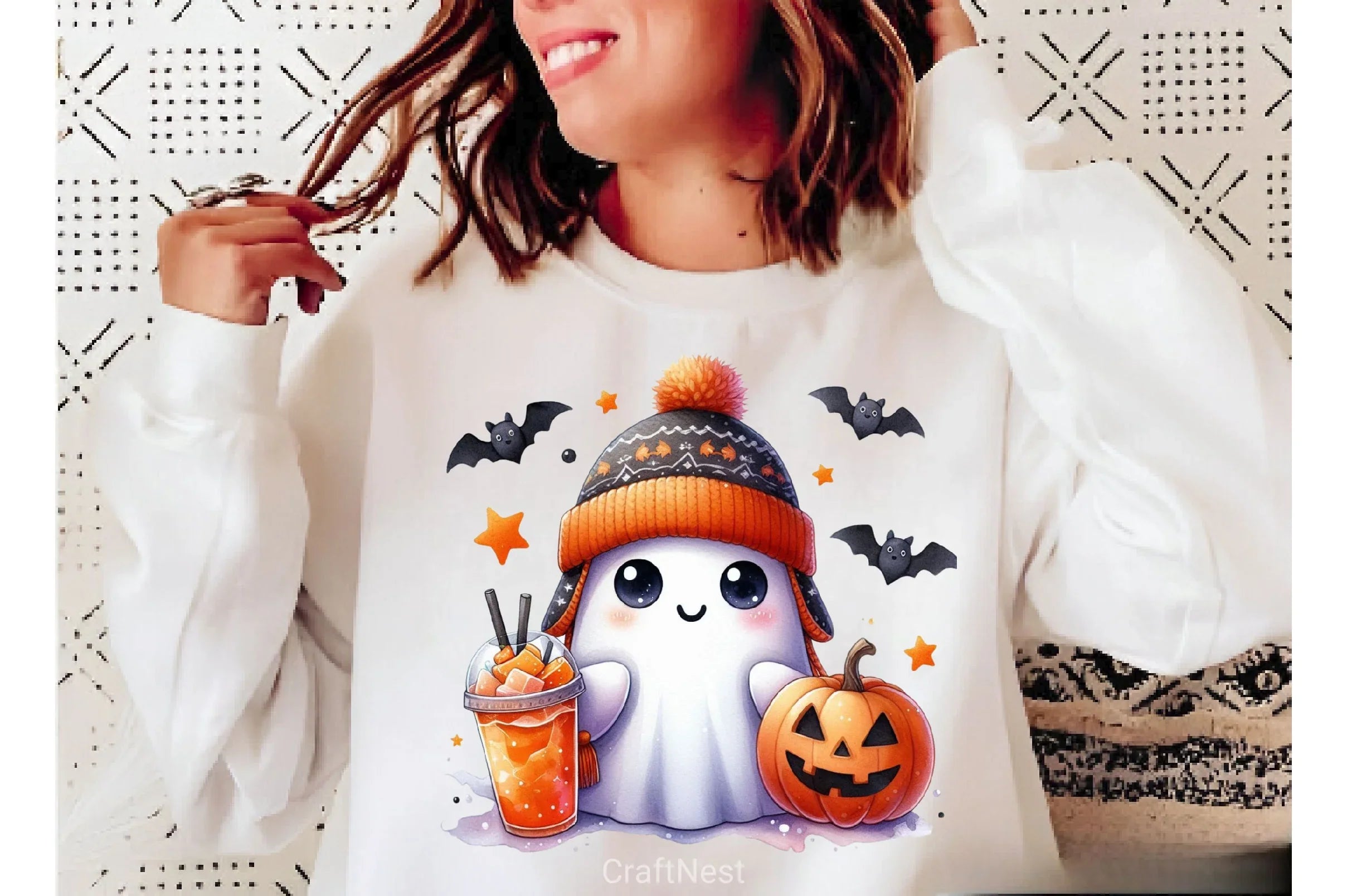 Cute Ghost Cute Halloween Clipart Bundle 6 - CraftNest - Digital Crafting and Art