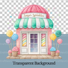 Village Shops Sweet Treats Clipart Bundle - CraftNest - Digital Crafting and Art