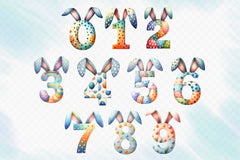 Easter Alphabet And Number Clipart Bundle 2 - CraftNest - Digital Crafting and Art