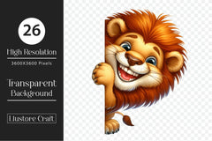 Funny Animals Peeking Around Corner Clipart Bundle 6 - CraftNest - Digital Crafting and Art