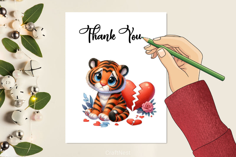 Animals Broken Heart Clipart Bundle - CraftNest - Digital Crafting and Art