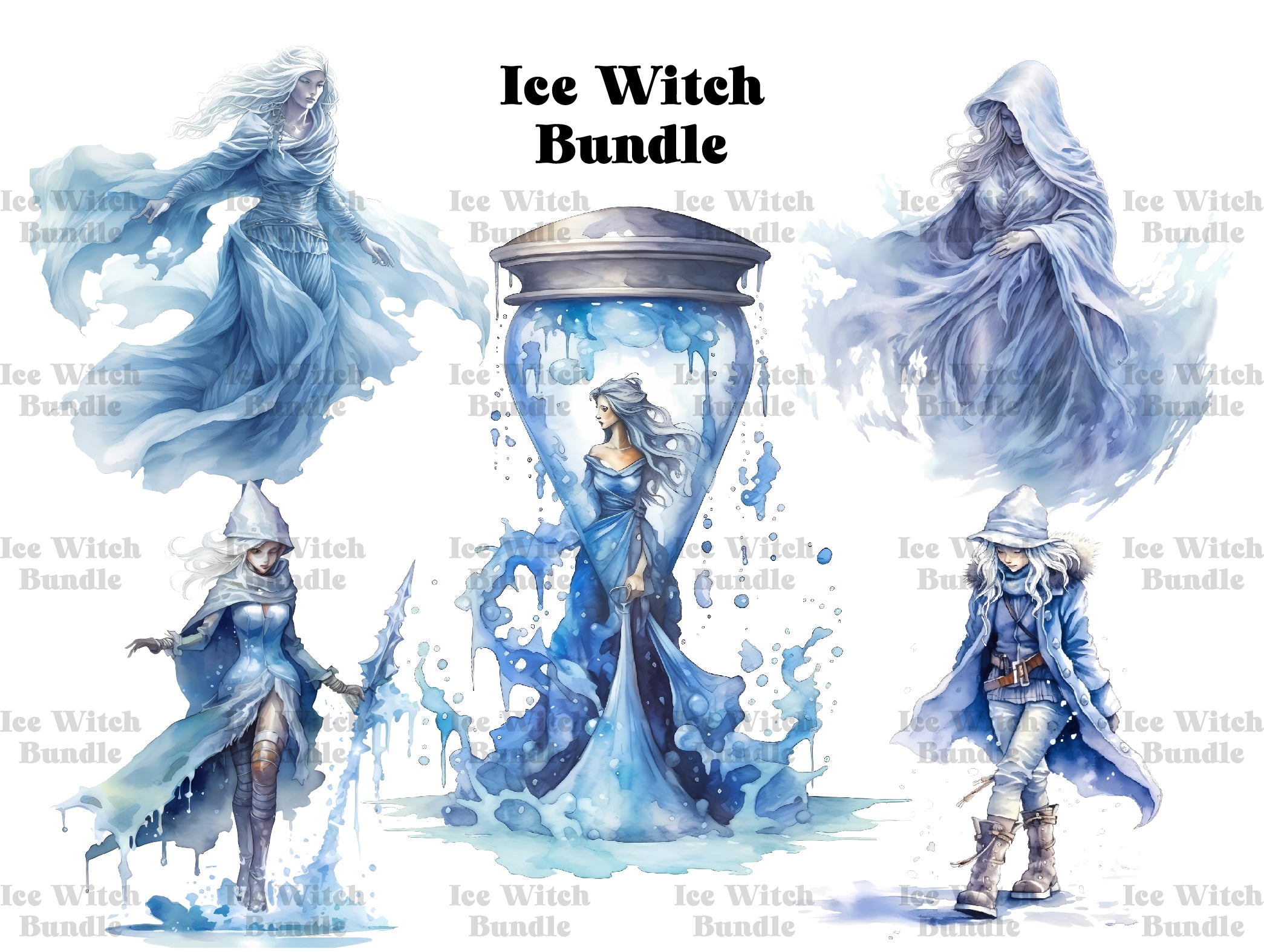 Ice Witches Clipart - CraftNest