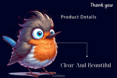 Funny American Robin Bird Clipart Bundle 2 - CraftNest - Digital Crafting and Art