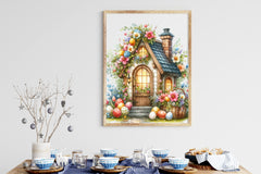 Cute Easter Eggs House Clipart Bundle - CraftNest - Digital Crafting and Art