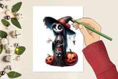 Cute Skeleton Mom & Baby Clipart Bundle - CraftNest - Digital Crafting and Art