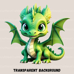Dragons 3D Clipart Bundle - CraftNest - Digital Crafting and Art