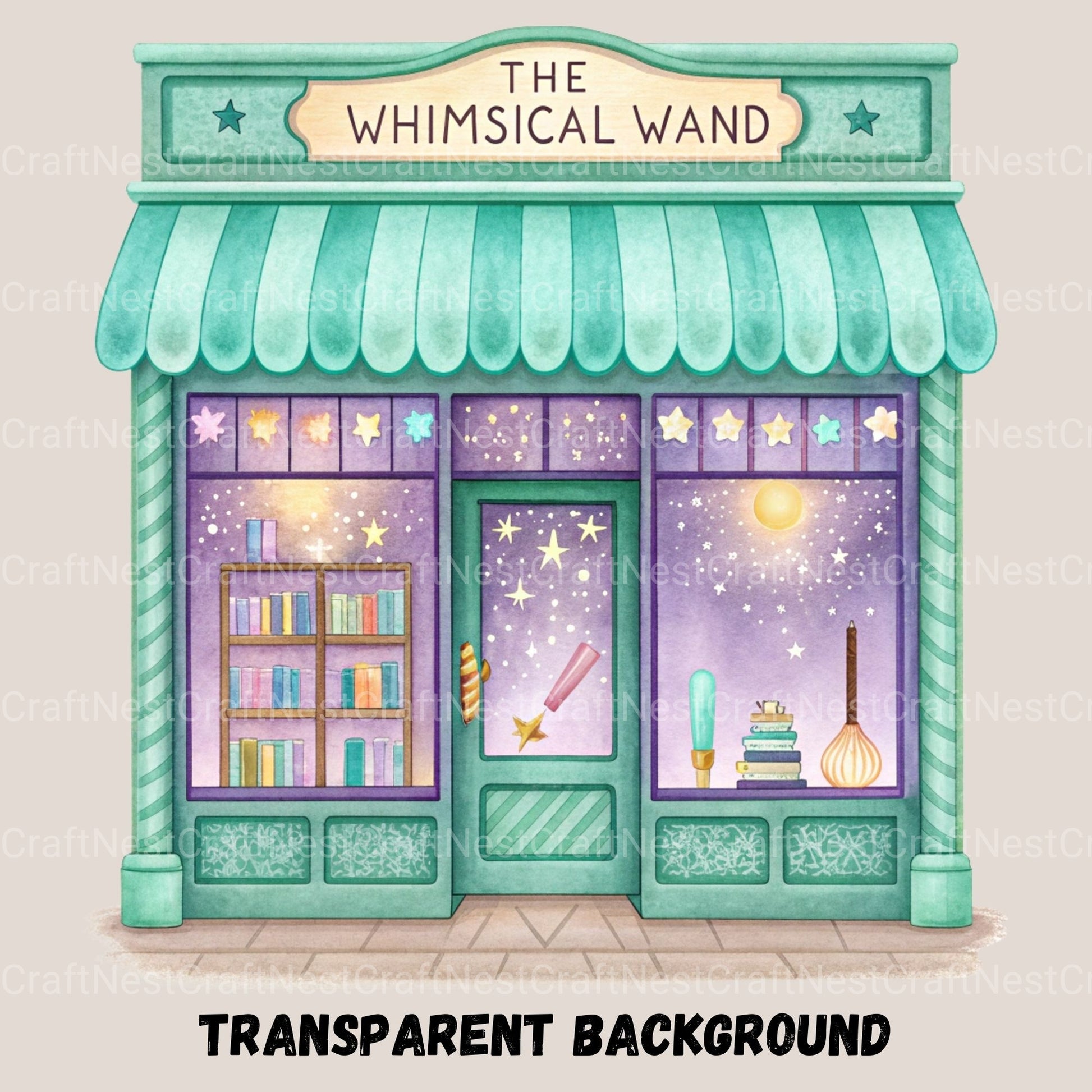 Village Shops Whimsical Clipart Bundle - CraftNest - Digital Crafting and Art