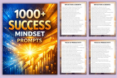 Success Mindset Prompt Book for Personal Growth - CraftNest - Digital Crafting and Art
