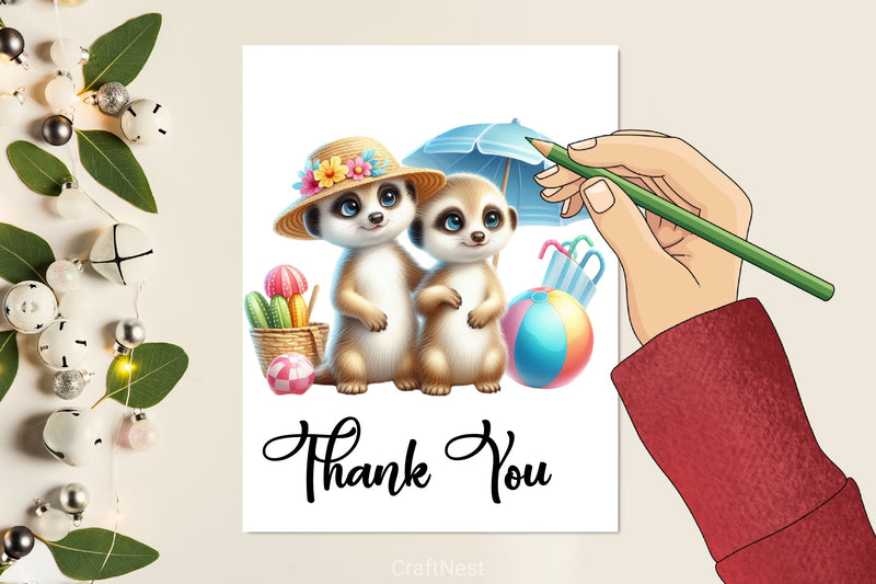 Cute Animals Summer Clipart Bundle - CraftNest - Digital Crafting and Art